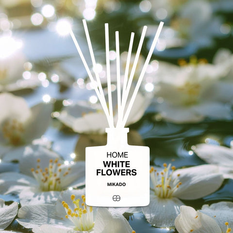 Mikado White Flowers (fleurs blanches et fleur d'oranger)